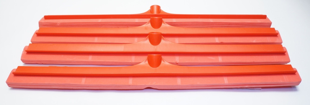 Lot of 4 Carlisle 4156805 Spectrum 24″ Red Double Foam Rubber Squeegee ShipsFREE