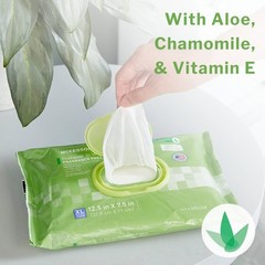 McKesson Flushable* Personal Wipe 7.5 x 12.5″ DXLF96 1 Pack 96 Wipes