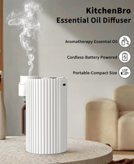 Waterless Essential Oil Diffuser Cordless Rechargeable Aroma Machine Home Car