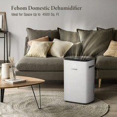 4500 Sq. Ft Dehumidifier with Drain Hose – Ideal for Bedrooms, Basements, Bat…