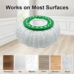 6 Pack Mop Head Replacement for Libman Tornado Spin Mop Reusable Microfiber S…