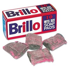 Brillo W240000CT Hotel Size Steel Wool Soap Pads (120/Carton) New