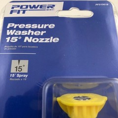 Power Fit Pressure Washer Nozzles 1 Set 1/4″ Quick Connect 15″ Spray