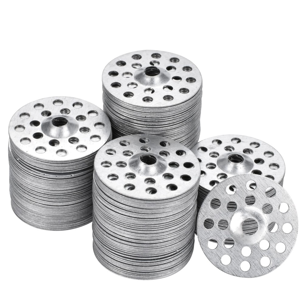 AccEncyc 1 Inch Plaster Washers 200 Pcs 25 mm / 1 inch, silver