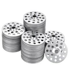 AccEncyc 1 Inch Plaster Washers 200 Pcs 25 mm / 1 inch, silver