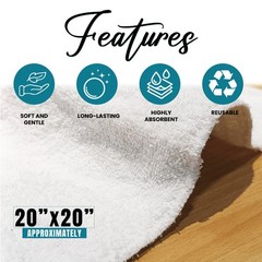 Premium Terry Towels for Cleaning – 3 LB Bag 100% Cotton Towels Cleaning Rags
