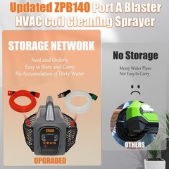 Updated ZPB140 Port A Blaster HVAC Coil Cleaning, Portable Pressure… Fast Ship