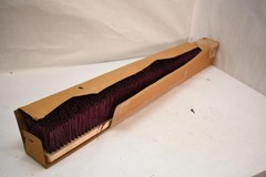 Push Broom Head Floor BWK 20336 Synthetic Bristles Wood Block Purple Threaded