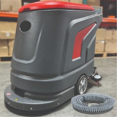 LAUCO Walk-Behind Auto Floor Scrubber Machine, 20-Gal Commercial Battery Powered