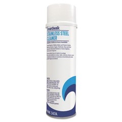 Boardwalk 347AEA Stainless Steel Cleaner And Polish, Lemon, 18 Oz Aerosol Spray