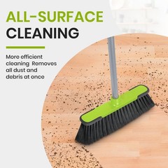 Trueyee Green Indoor Broom 54 Long Handle House Broom For Floor Cleaning