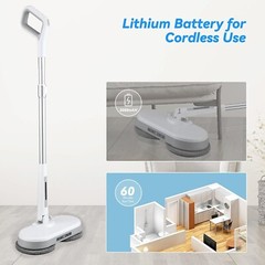 Floor Scrubber Cleaner Machine Commercial Hard Polisher Compact Electric Mop