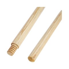 Boardwalk Threaded End Broom Handle, 0.94″ dia x 54″, Natural