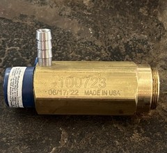General Pump 100723 Safety Relief Valve 6,000 PSI, 3/8″ MPT. 1/4″ Hose Side Barb