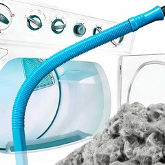 Dryer Vent Cleaner Kit with Flexible Vacuum Hose – Universal 30 inches, Blue