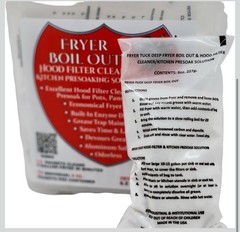 Fryer Tuck Boil Out -deep Flyer Cleaner- 12 Units 8 Oz Packets 6 Lb Enzymatic
