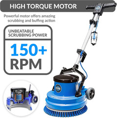 Core 15″ Heavy Duty Floor Buffer & Scrubber for All Surfaces