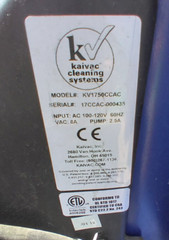 Kaivac 1750CCAC Blue, Refrigeration Unit, Cooler Case Cleaning Machine, AC Power