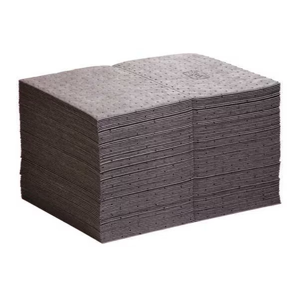 Pig Sorbent Pad, 22 gal, 15 in x 20 in, , Gray, Polypropylene, 100PK MAT203 Pig