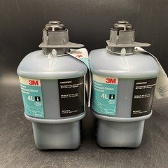 Lot of 2 3M™ Bathroom Disinfectant Cleaner Concentrate 4L Gray Cap 2 Liter