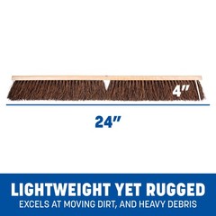 Sparta Flo-Pac Garage Sweep Palmyra Bristles Heavy Duty Broom Head For Indoor