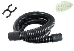 VACUUM HOSE w/CLIP, TENNANT T7 RIDER SCRUBBER, repl 1014026, 160630, 1014079