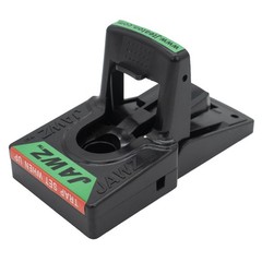 JT Eaton 409 Jawz Indoor Plastic Mouse Trap for Solid or Liquid Bait, Black