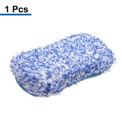 Microfiber Car Wash Sponge 8.7″x4.5″ Non-Scratch Foam Applicator Pads Blue
