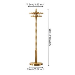 14 Hook Brush Rack Detachable Desk Accessory 360 Degree Rotation