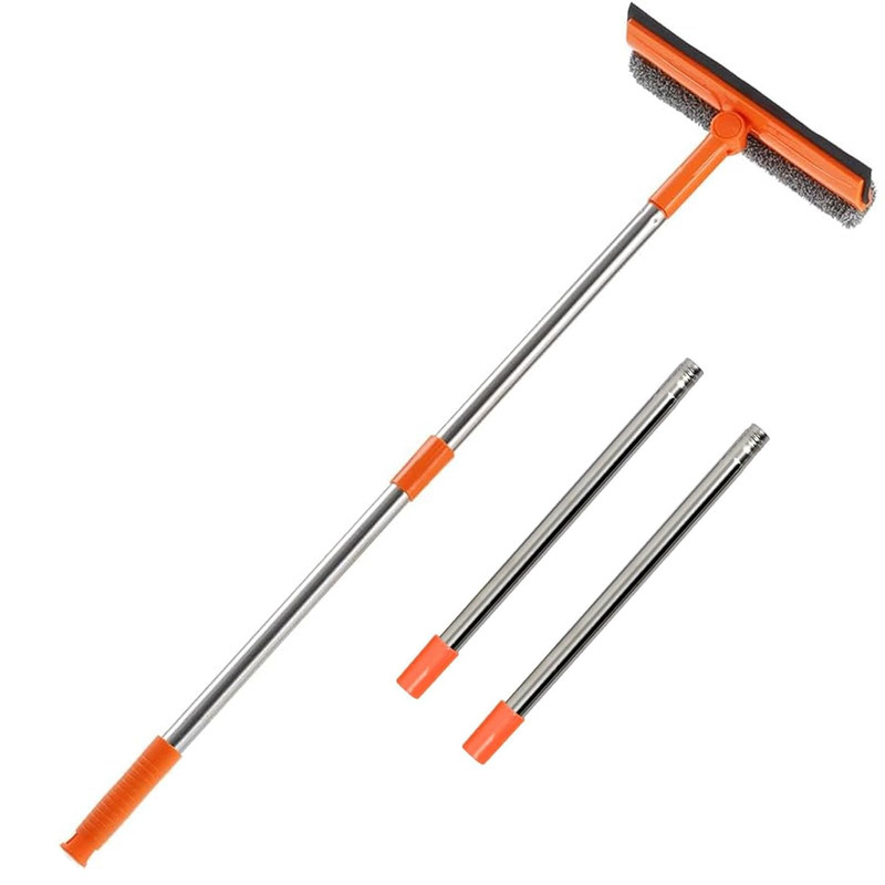 Bryquelin Professional 2 In 1 Window Squeegee 68 Long Stainless Steel