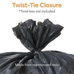 Coastwide 55-60 Gallon Trash Bag 38 X 58 Density 1.5 Mil Black 100 Bags/Box
