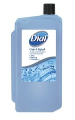 The Dial 04031 Body Wash, Spring Water, 1 L Refill Cartridge, 8/carton