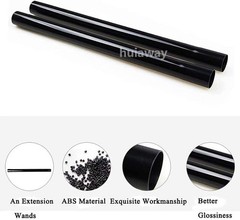 Huiaway 3 Pcs 1.25inch 32mm Vacuum Extension Wand 1 1/4″ 3 Pcs, Black 3