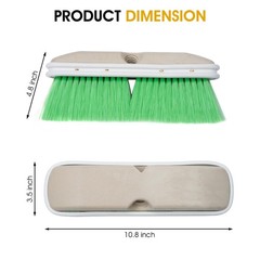 Nanoskin Premium 10-Inch Green Nylon Fountain Vehicle Wash Brush with Flagged…