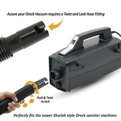 ORECK Flexible Hose Replacement Buster B Canister Vacuum Twist & Lock Shurlok