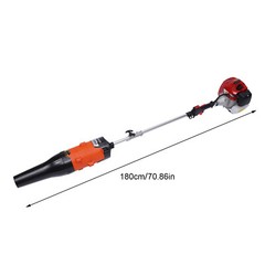 52cc Gas Power Hand Held Sweeper Broom Driveway Turf Artificial Grass Snow Clean