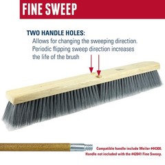 Weiler 70312 10 Bus Brush Flagged Silver Grey Polystyrene Fill Pack Of 12