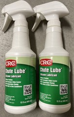 2x CRC 03220 Chute Lube Silicone Lubricant, H2 No Food Contact, 15 Oz Each