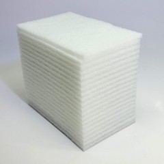 GLOBAL INDUSTRIAL (20 PACK) Light Duty Scouring Pads Sz 6″ X 9″ White 670325