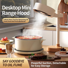 Mini Plug-In Desktop Air Purifier Cleaner Fan, Quiet Portable Range Hood