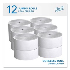 Scott 07005 Essential 3.75″ x 2300′ Coreless JRT (12 Rl/Ct) New