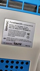Tzumi PureClean UV Handheld Ionvac (7689) – Tested, White