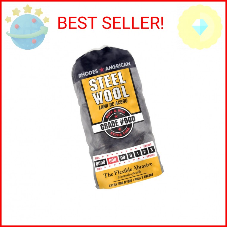 Homax – 33873210009 Steel Wool, Extra Fine Grade #000, 12 Pads