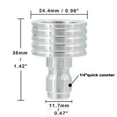 Pressure Washer Tips, Stainless Steel Shower Nozzle 0.3mm/0.4mm/0.5mm, Silver