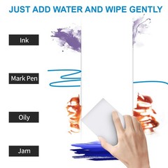 Magic Sponge Eraser Foam Cleaning Sponges 10PCS Multi-Functional Power White