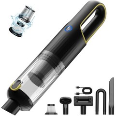 Handheld Car Vacuum Cleaner Cordless with 23000pa High Power Yellow Black