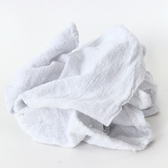 50 Pack of White Shop Towels – 12″ x 14″ Cleaning Rags – Great for Homes & Cars
