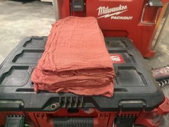 Pack of 50 Red Shop Towels – 12 x 14 Cleaning Rags for Homes Cars Auto Garage