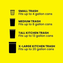 Glad Forceflex Tall Kitchen Trash Bags 13 Gallon Fresh Clean 140 Count Package