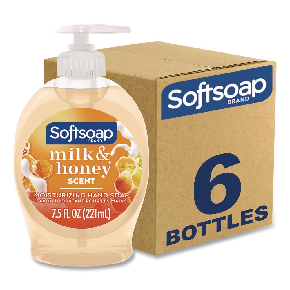 Softsoap US04965ACT Liquid Hand Soap Pumps – Milk and Honey Scent (6/Carton) New